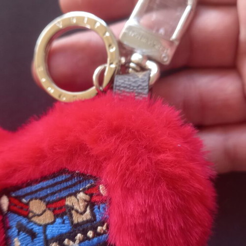 Louis Vuitton keychain new, red heart charm