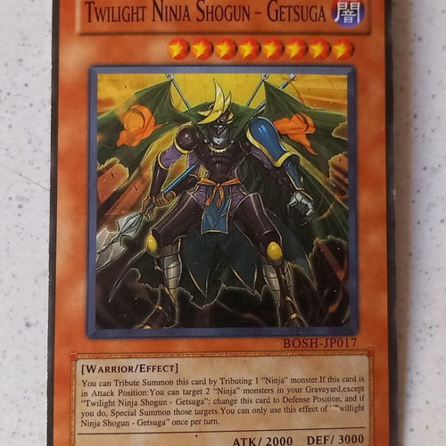 Yu-Gi-Oh! Twilight Ninja Shogun –Getsuga used card, pack of 3