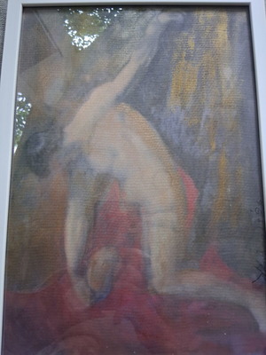 Painting "Gymno" framed 30x40cm, signed