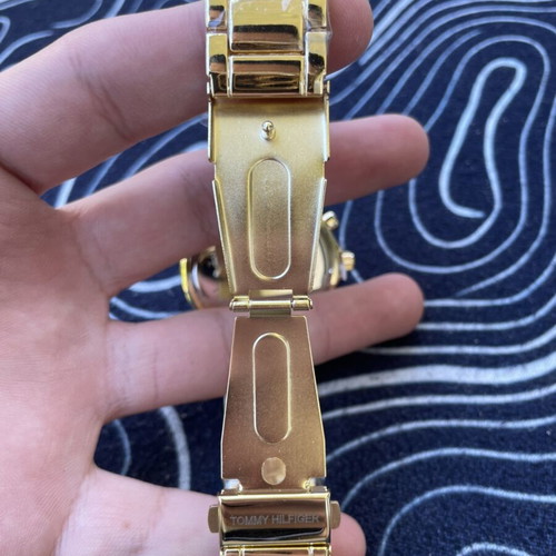 Tommy Hilfiger men's watch gold color new