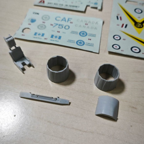 Italeri F/A 18 Hornet 1/48 airplane used parts and decals
