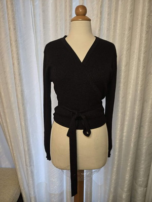 John Richmond blouse like new, size M, black and silver