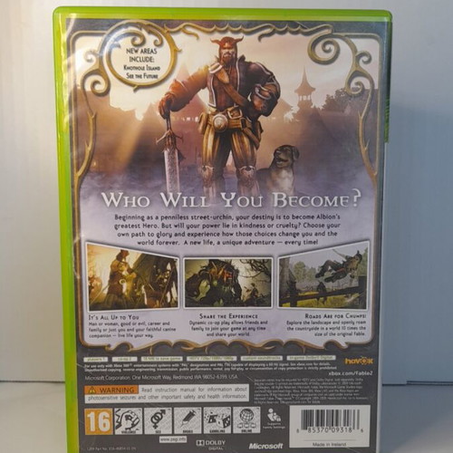 Fable II Xbox 360 game, English edition, complete with manual