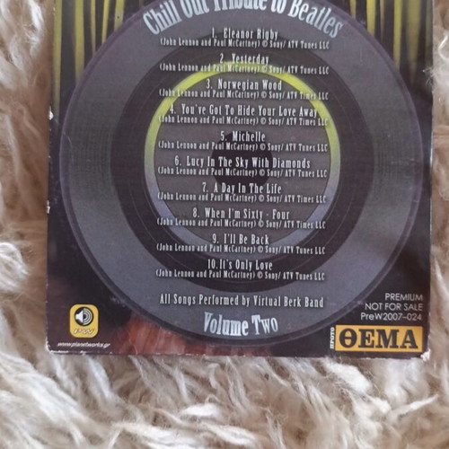 Chill Out Tribute To Beatles CD like new