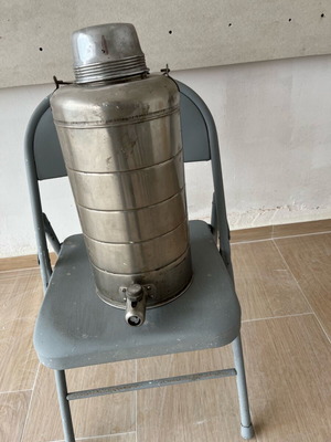 Inox thermos used for oil or other