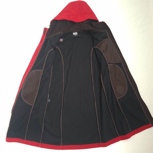 Tatonka women's fleece jacket with hood size 36 / S used, red