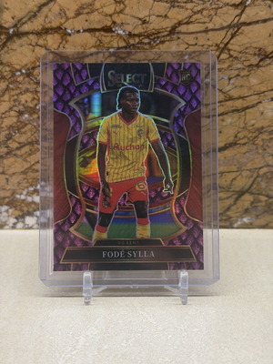 2025-26 Panini Select Ligue 1 Soccer Fode Sylla RC Terrace Purple Dragon Scale Prizm /49