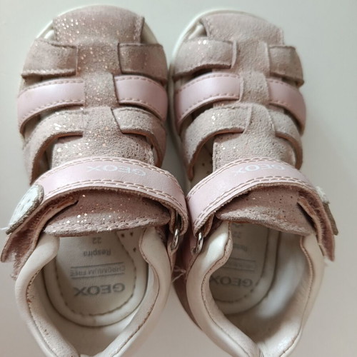 Geox Macchia sandals for girl used, pink size 22