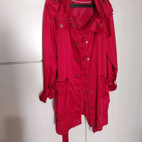 Trenchcoat Zara κόκκινο σαν καινούργιο, ελεύθερη γραμμή, μέγεθος L