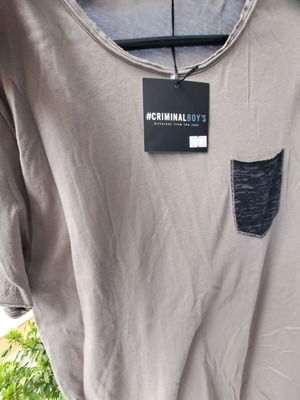Tshirt men large new beige