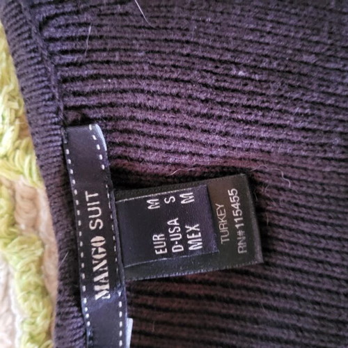 Long knitted dress gray Mango like new