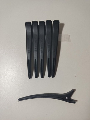 Σετ κλιπς για μαλλιά Carbon μαύρο 6τμχ καινούργιο