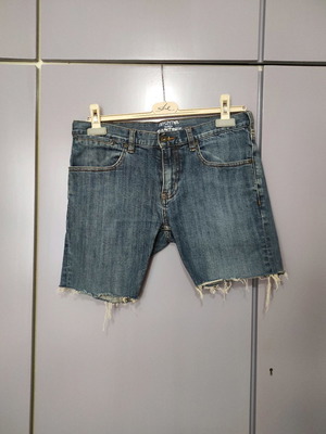 Circa denim shorts like new with rip, size 30 slim fit