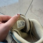 Nike Air athletic shoes like new, beige and blue, size 40