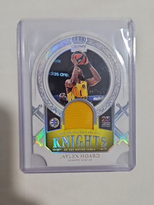 Panini Euroleague Crown Royale Knights of The Round Table Patch Jaylen Hoard Maccabi Tel Aviv 2024/25 new