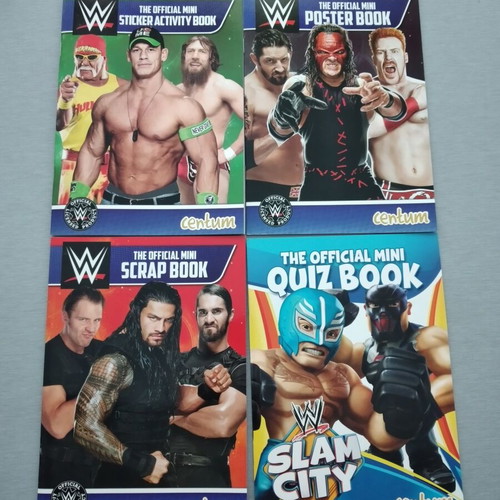 WWE 4 Book Box Set Collection used, kids pro-wrestling books