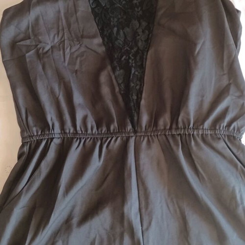 Fullah Sugah Black Lace Detail Shorts Jumpsuit like new, Unworn