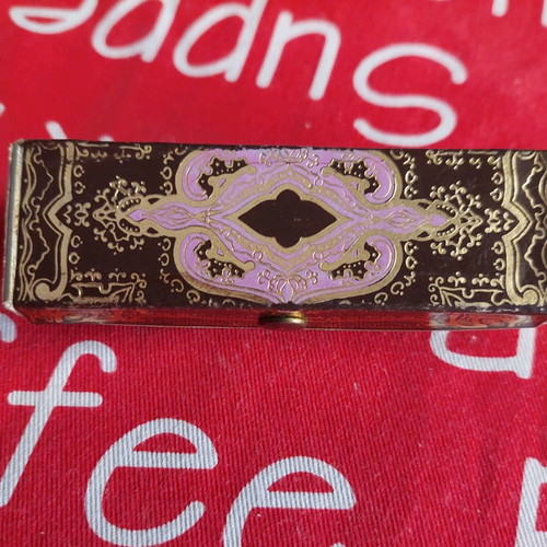 Lipstick case used vintage 70s with mirror