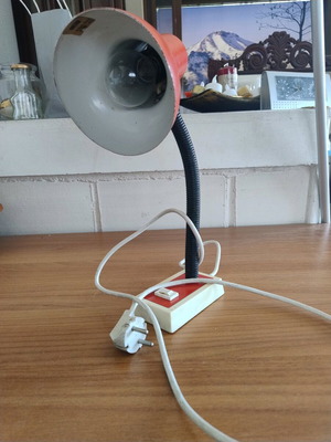Vintage table desk lamp used with switch