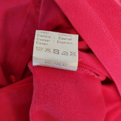 Lacoste women's pique polo shirt small fuchsia-dark pink like new