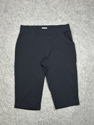 Columbia Women's Black Nylon Capri Shorts used, size XL