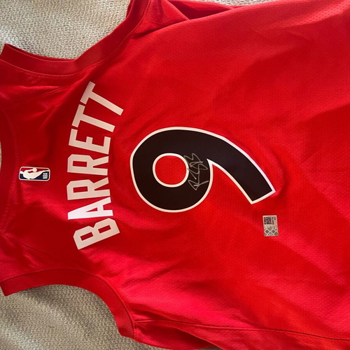 Raptors Barrett Signed Jersey New