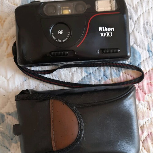 Nikon RF-10 35mm camera used