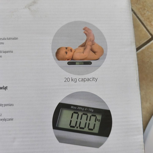 Topcom Digital Baby Scale like new, up to 20 kg, boxed