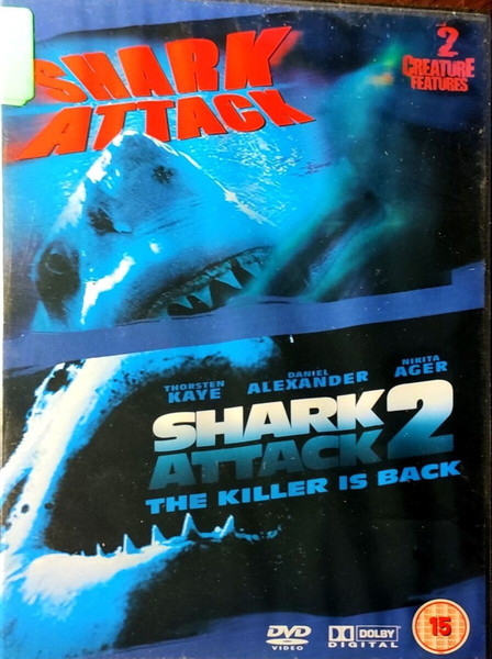 DVD SHARK ATTACK / SHARK ATTACK 2 DOUBLE HORROR MOVIE SET