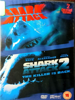DVD Shark Attack / Shark Attack 2 μεταχειρισμένο, διπλή συλλογή ταινιών τρόμου