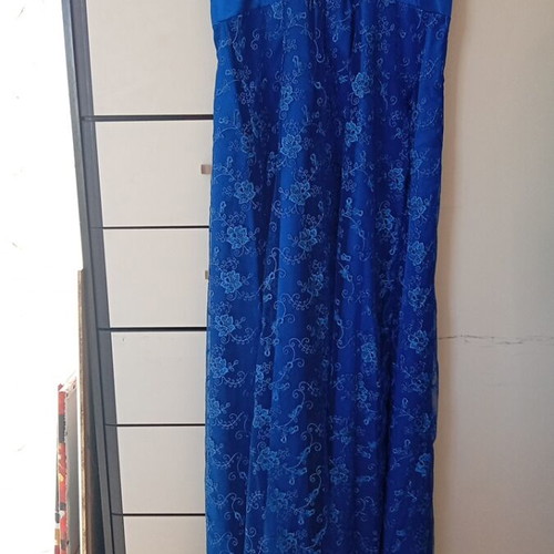 Blue Ruah Giorgio Ajutanti dress size 56 with scarf like new