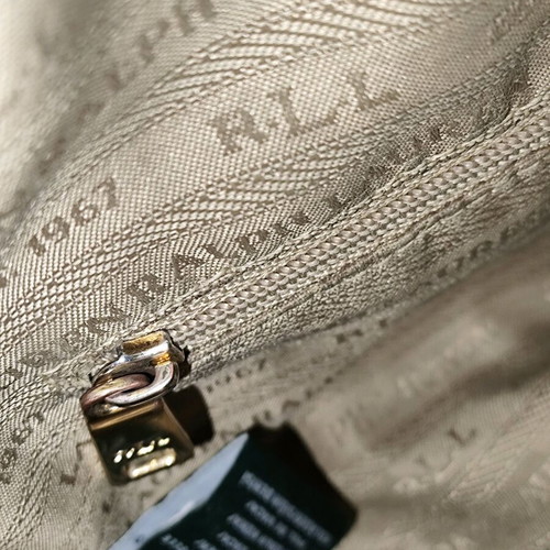 Ralph Lauren black leather boston bag hand-held like new