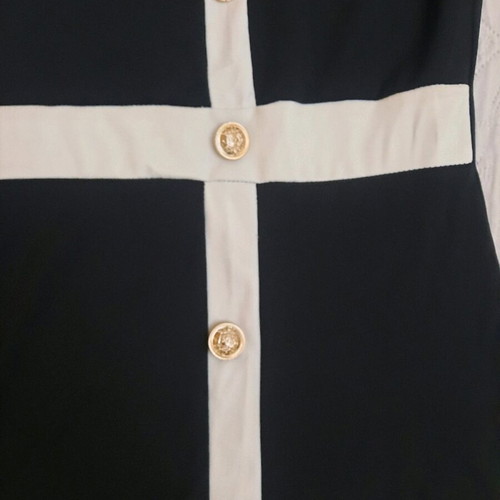 Dress classic elastic black/white like new, size S/M