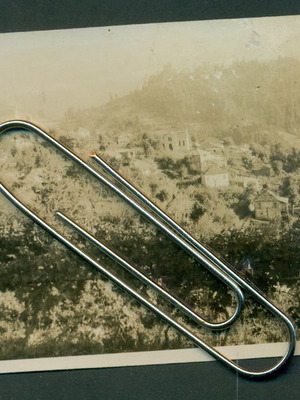 Kerasia Doridos photo used, panoramic view 6.5x11 cm