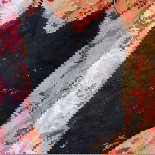 Zara κορμάκι δαντέλα μαύρο small - medium size ολοκαίνουριο