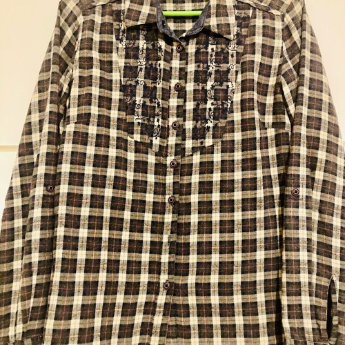Attrattivo cotton shirt checkered small size like new