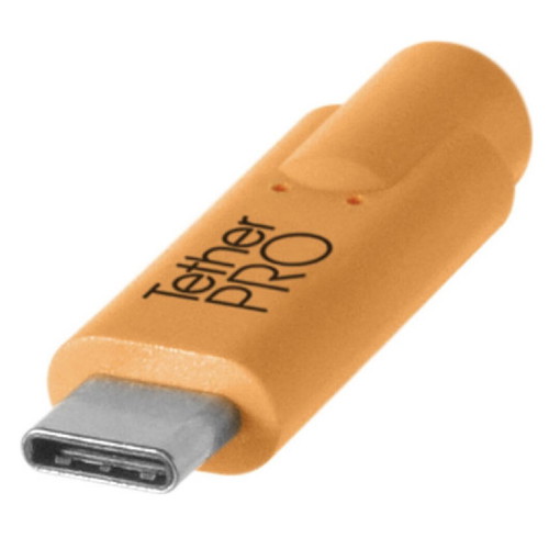 Tether Tools TetherPro USB 3.1 Cable USB-C male to USB-C 60W 4.6m like new orange