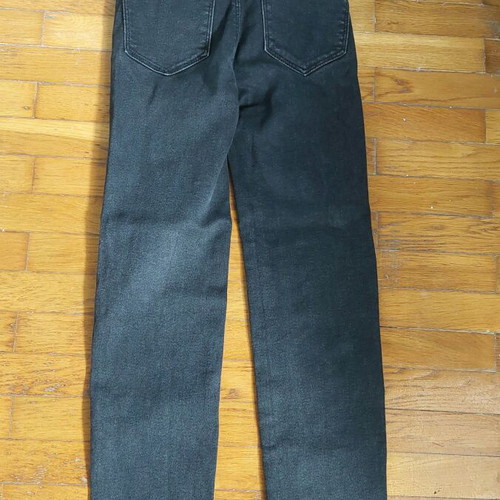 High waist mom slim fit Stradivarius jeans size 34 like new, gray-black