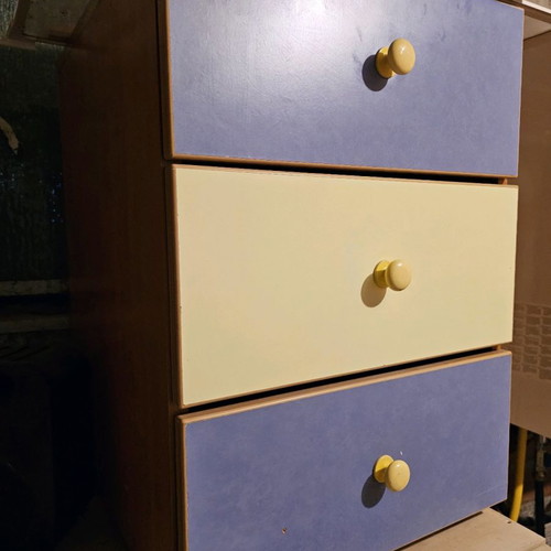 Bedside table used with 3 drawers