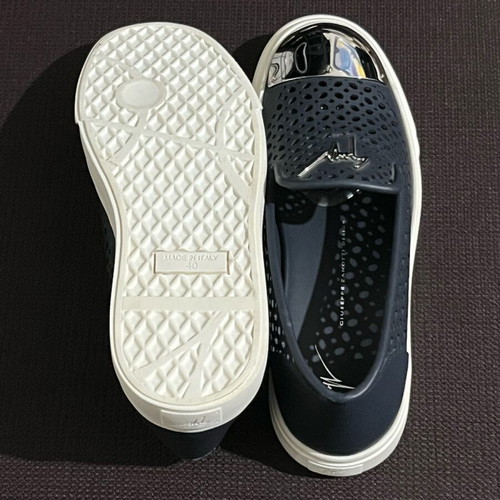 Giuseppe Zanotti Slip-on Leather Sneakers size 40 like new, dark blue