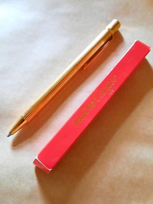 Must de Cartier pen used, gold-plated, vintage with genuine refill