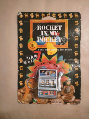 Slot Machine Keychain 1989 New
