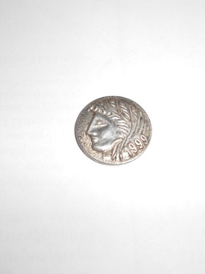 Silver commemorative used for 70 years of Agricultural Bank