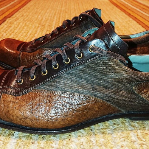 Kenzo elegant shoes like new, size 43, leather and fabric