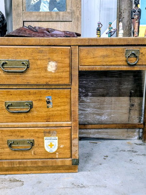 Бюро Drexel употребявано, масивно дърво, винтидж