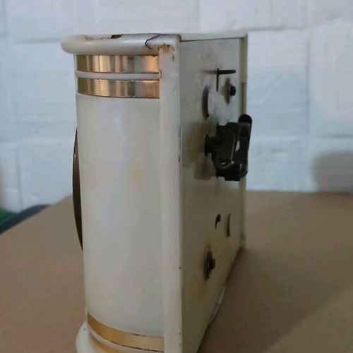 JAZ French table clock 1960 used with minor cracks