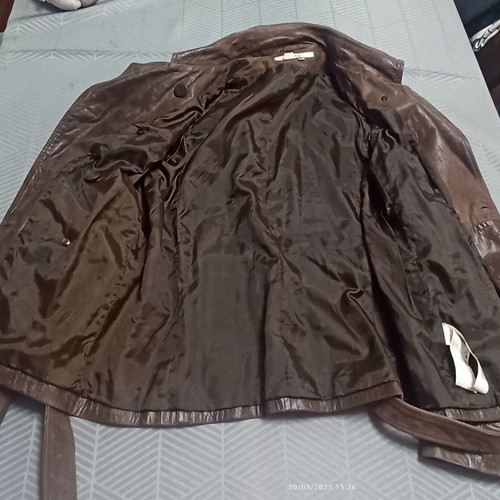 Women's leather jacket brown Zara like new