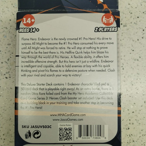 My Hero Academia card game new, sealed in box