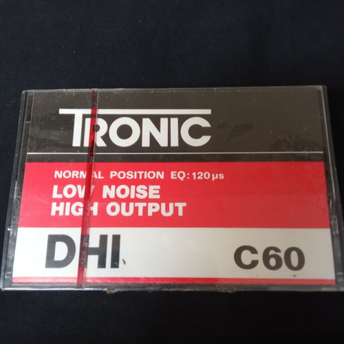 Tronic DHI C60 cassette tapes used, pack of 3, 1980s vintage