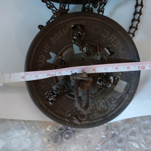 Hanging brass antique candle holder made in Germany